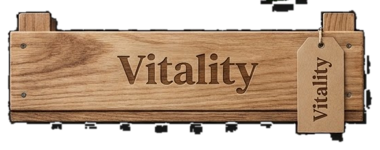 Wooden Vitality produce crate