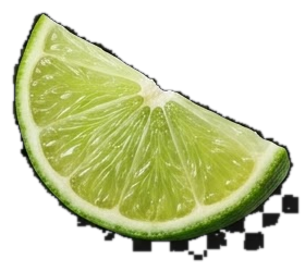 Fresh lime wedge